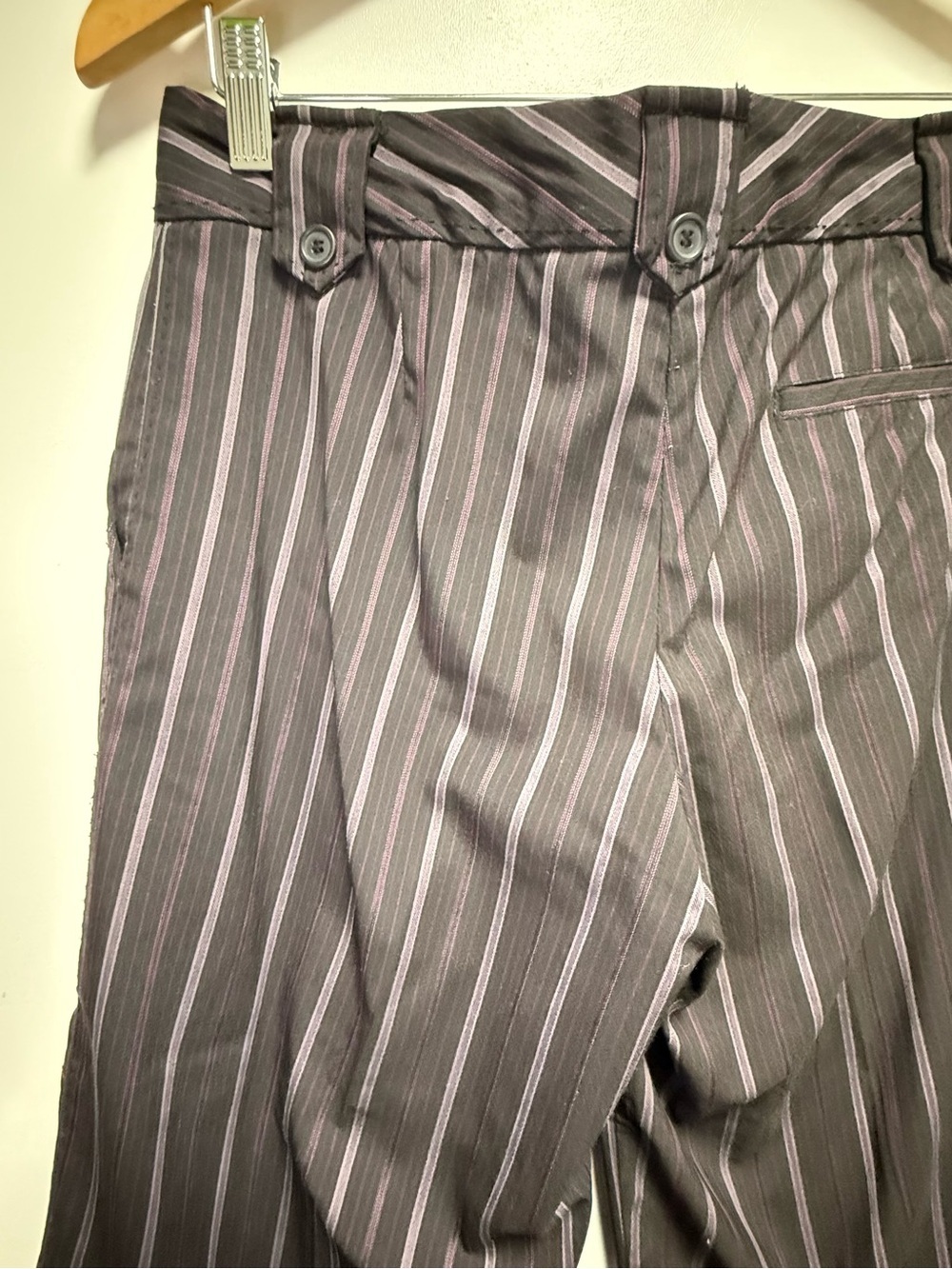 The Limited Black Pinstripe Wide-Leg Suit Pantsuit - Picture 7 of 16